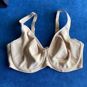 BNWOT super soft cotton underwire t-shirt bra, beige/“nude” color